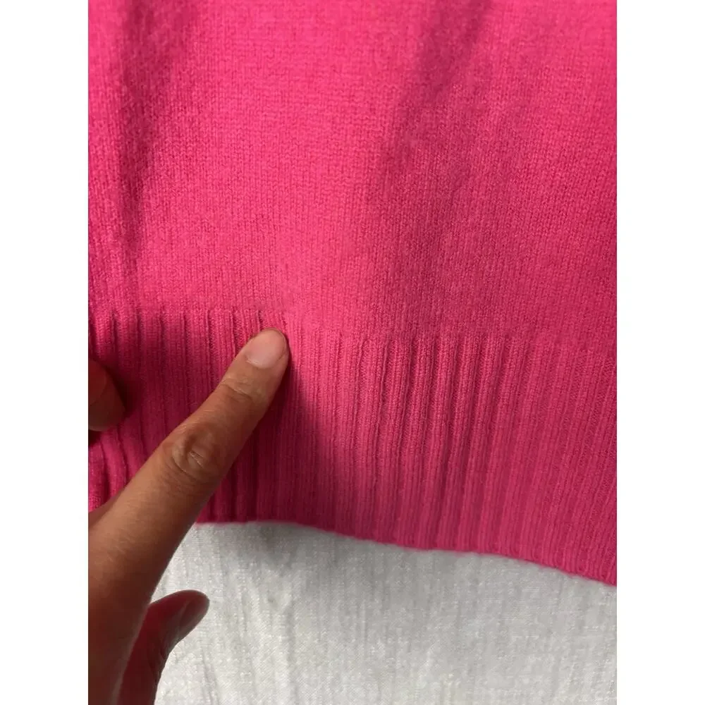 Naadam 100% Cashmere V Neck Boyfriend Pullover Size M Luxury